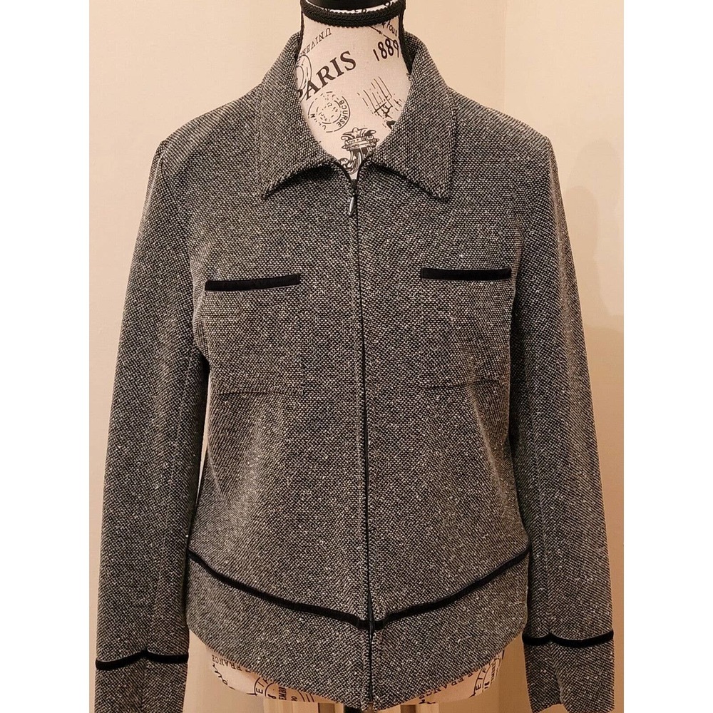 Emma James Blazer Black And Gray Size Small (C1)